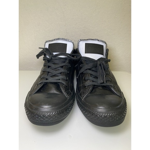 Chuck Taylor All Star Madison Reflective Converse Shoes9.5 Leather Black 553424C - Picture 2 of 16